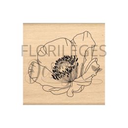 Tampon bois Florilèges Design COQUELICOT FRAGILE par Florilèges Design. Scrapbooking et loisirs créatifs. Livraison rapide et...