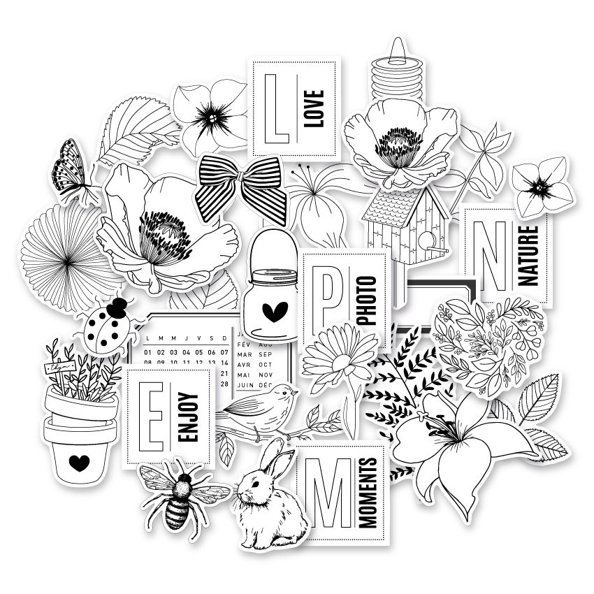 Die cuts Florilèges Design calque FARANDOLE par Florilèges Design. Scrapbooking et loisirs créatifs. Livraison rapide et cade...