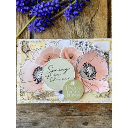 Tampon bois Florilèges Design COQUELICOT FRAGILE par Florilèges Design. Scrapbooking et loisirs créatifs. Livraison rapide et...