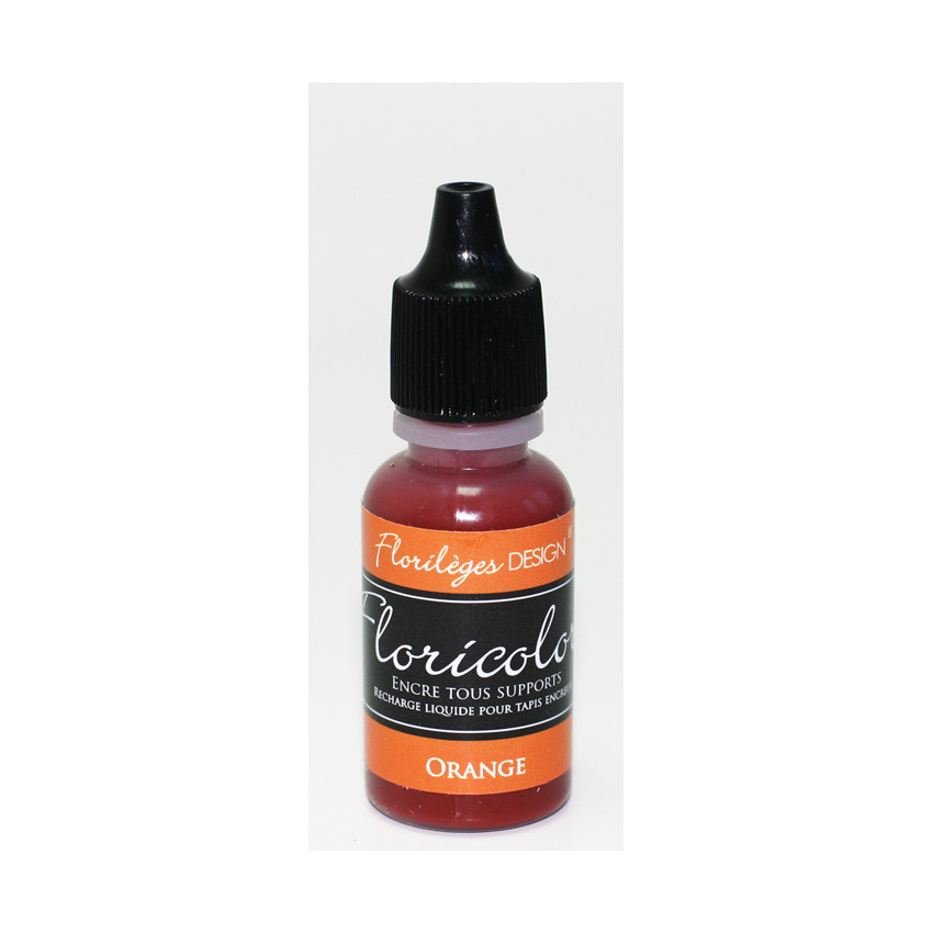 Recharge d'encre Floricolor ORANGE par . Scrapbooking et loisirs créatifs. Livraison rapide et cadeau dans chaque commande.