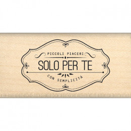 Tampon bois italien PICCOLI PIACERI PER TE par Florilèges Design. Scrapbooking et loisirs créatifs. Livraison rapide et cadea...