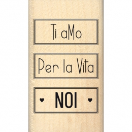 Tampon bois italien NOI PER LA VITA par Florilèges Design. Scrapbooking et loisirs créatifs. Livraison rapide et cadeau dans ...
