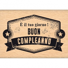Tampon bois italien E' la tua giornata! par Florilèges Design. Scrapbooking et loisirs créatifs. Livraison rapide et cadeau d...
