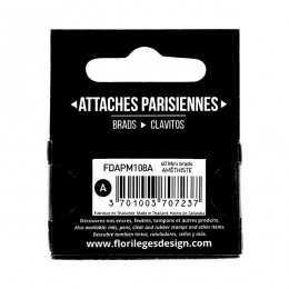 Mini attaches parisiennes Améthyste par Florilèges Design. Scrapbooking et loisirs créatifs. Livraison rapide et cadeau dans ...
