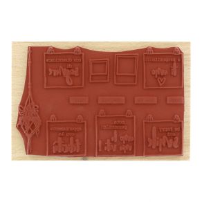 Tampon bois italien LA MIA BACHECA par Florilèges Design. Scrapbooking et loisirs créatifs. Livraison rapide et cadeau dans c...