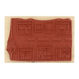 Tampon bois italien LA MIA BACHECA par Florilèges Design. Scrapbooking et loisirs créatifs. Livraison rapide et cadeau dans c...