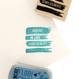 Tampon bois italien QUATTRO TRACCE par Florilèges Design. Scrapbooking et loisirs créatifs. Livraison rapide et cadeau dans c...